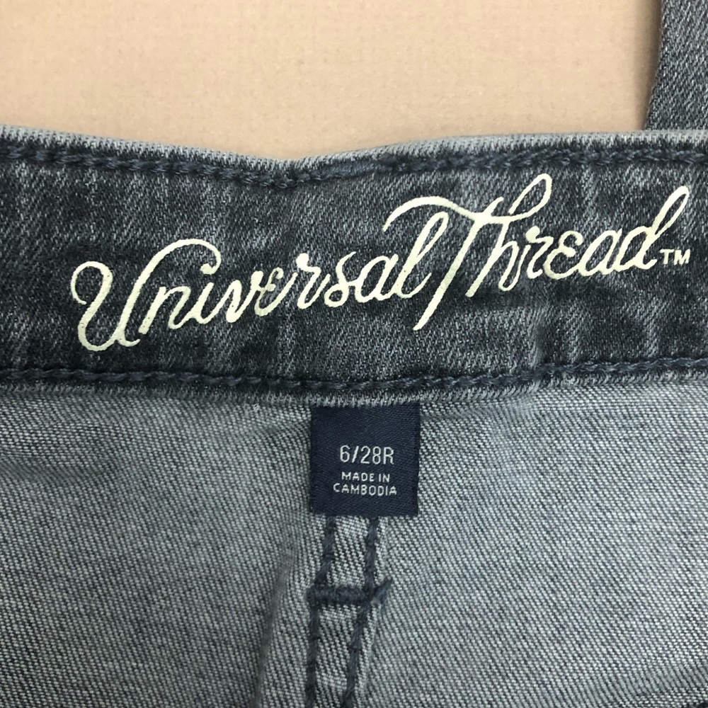Universal Thread Gray Released Hem High Rise Skin… - image 7